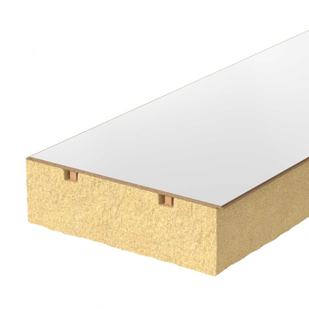 Unidek Reno Fast Biobased - productafbeelding doorsnede isolatieplaat