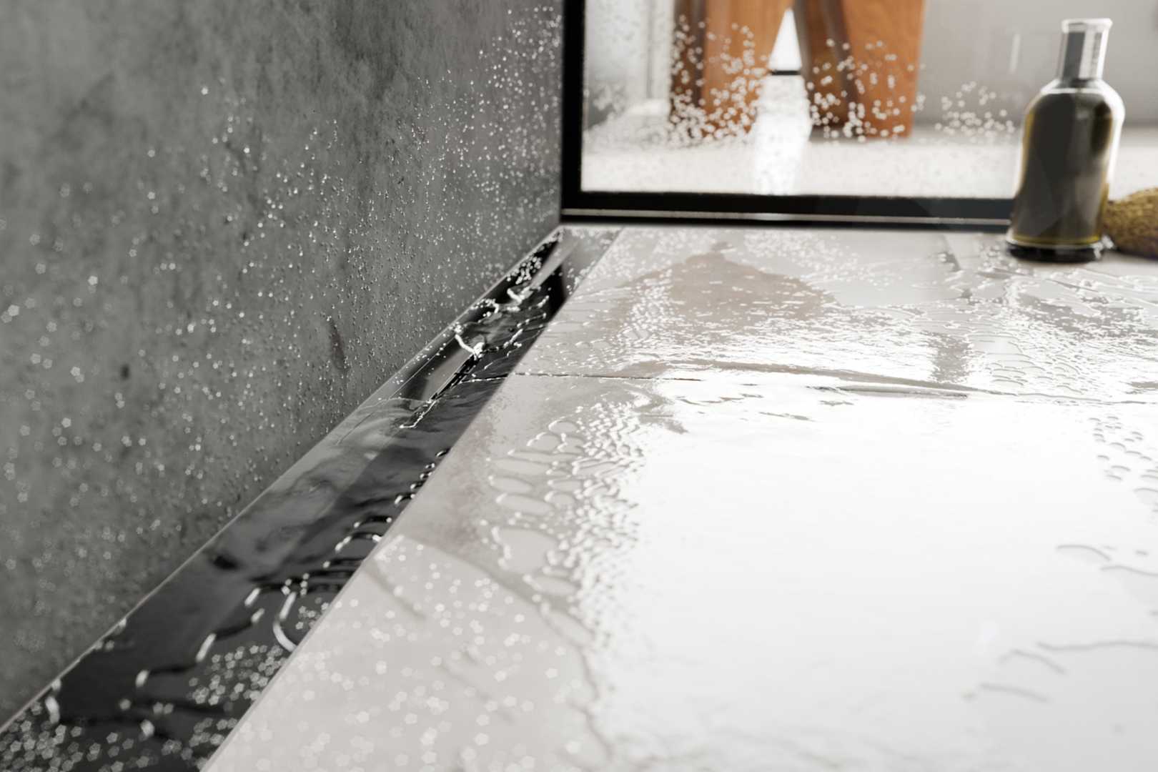 ACO ShowerDrain S douchedrain met water