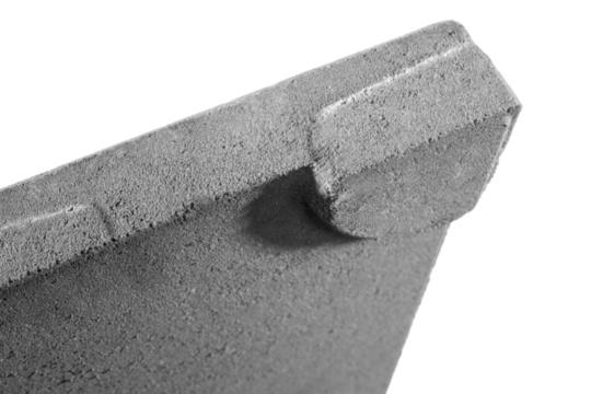 Dreentegel detail Detail van een verhoogde terrastegel