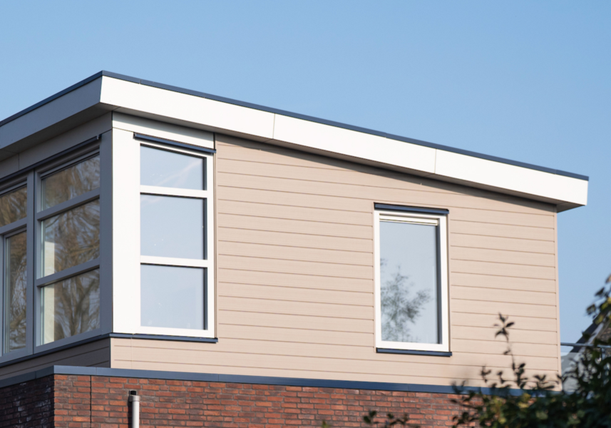 Sponningdeel 167 mm sfeerbeeld huis met gevelbekleding