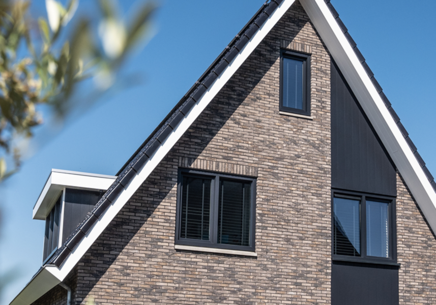 Sponningdeel 190 mm sfeerbeeld huis met gevelbekleding