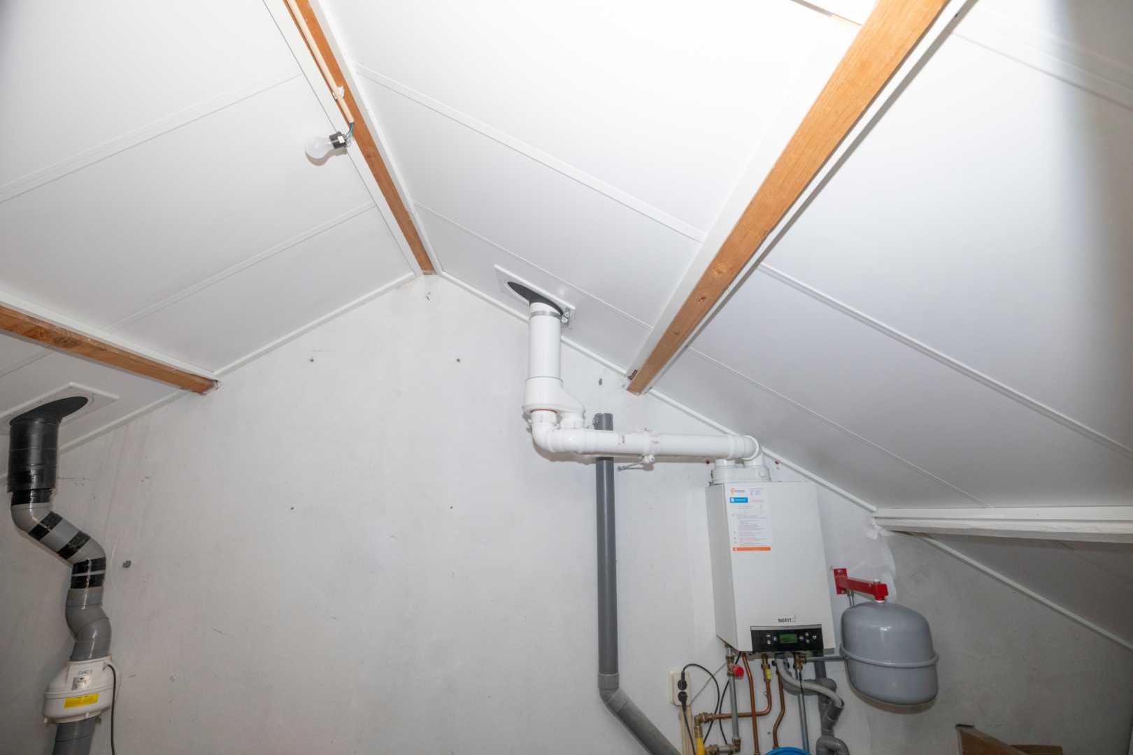 Zolder met Unidek Reno Fast PIR Zolder met CV-ketel