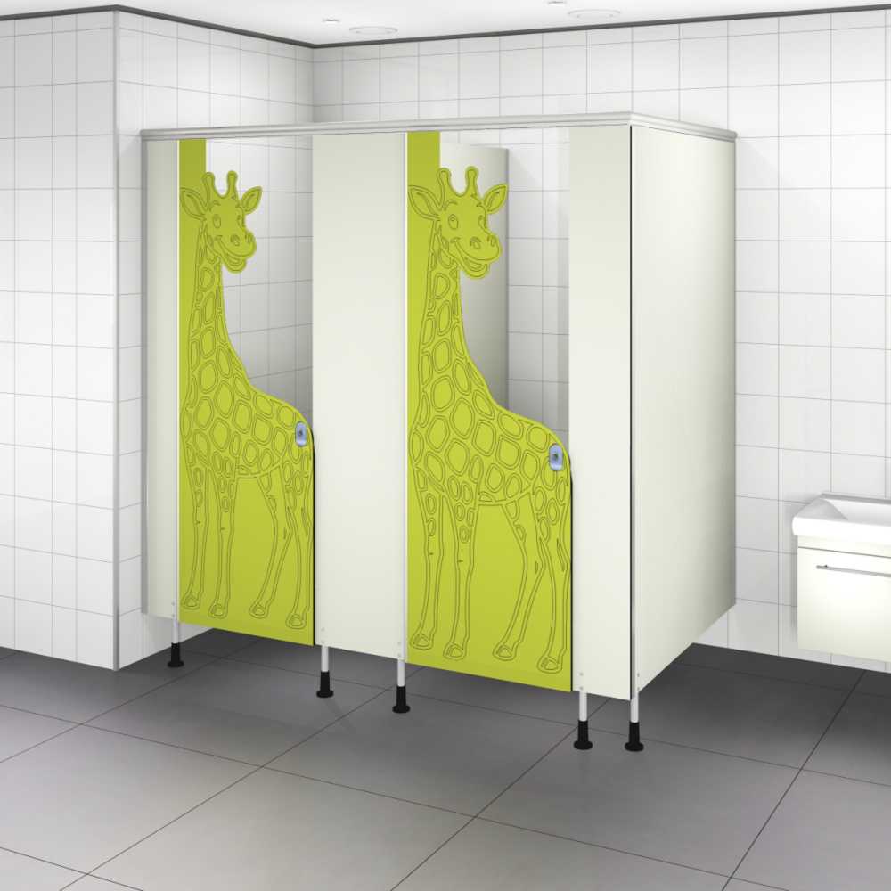 Sanitaire wanden Kids essence Giraf 0725 Sanitaire wanden Kids essence Giraf 0725