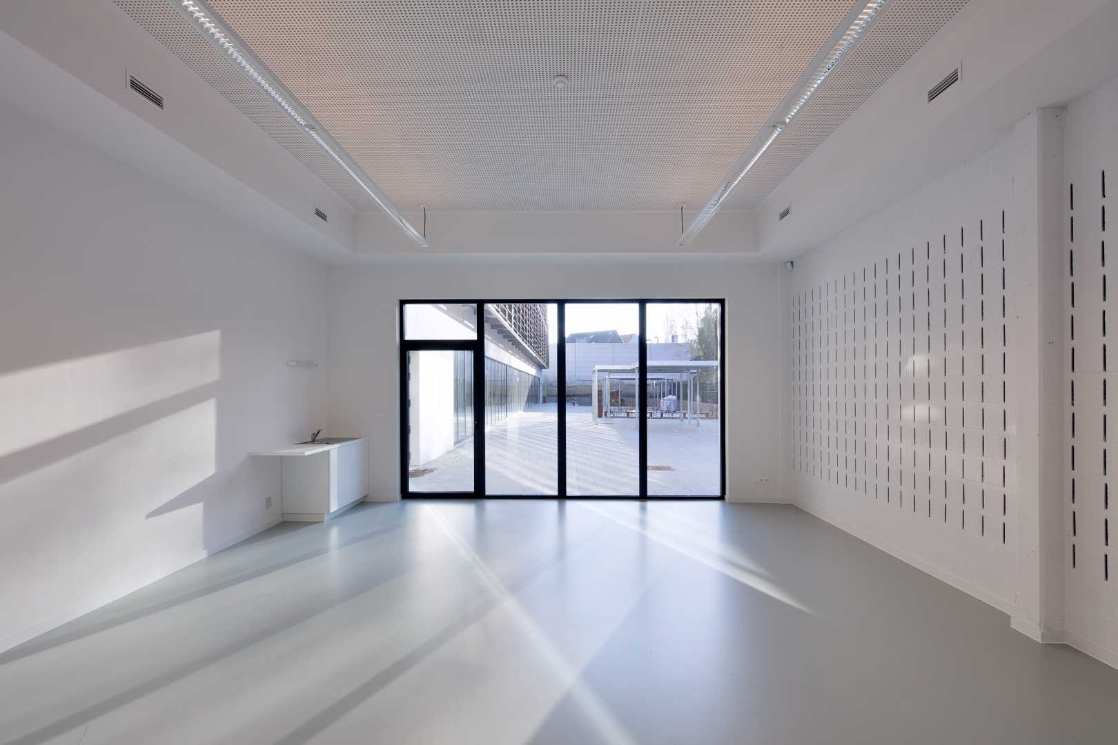 Werkruimte met Soundblox Werkruimte met akjoestische elementen