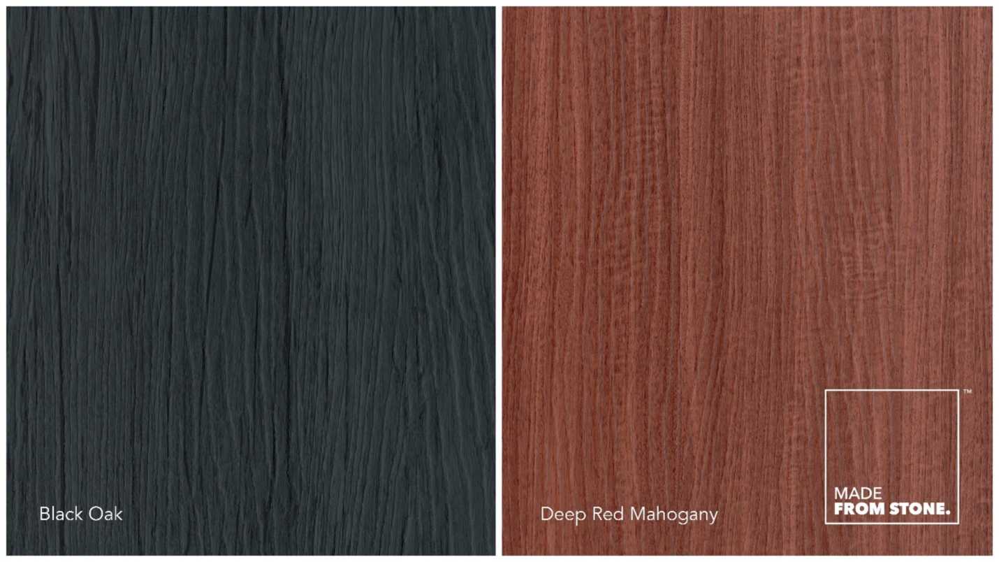 Made from stone - Black oak en Deep mahogany red Made from stone - Black oak en Deep mahogany red