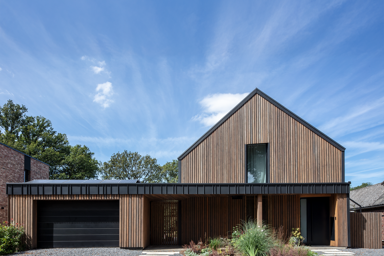 19.GRANUM EXTRA basalte, woning, Apfelweid,Duitsland-Lösnich, Duitsland woning met gevelbekleding