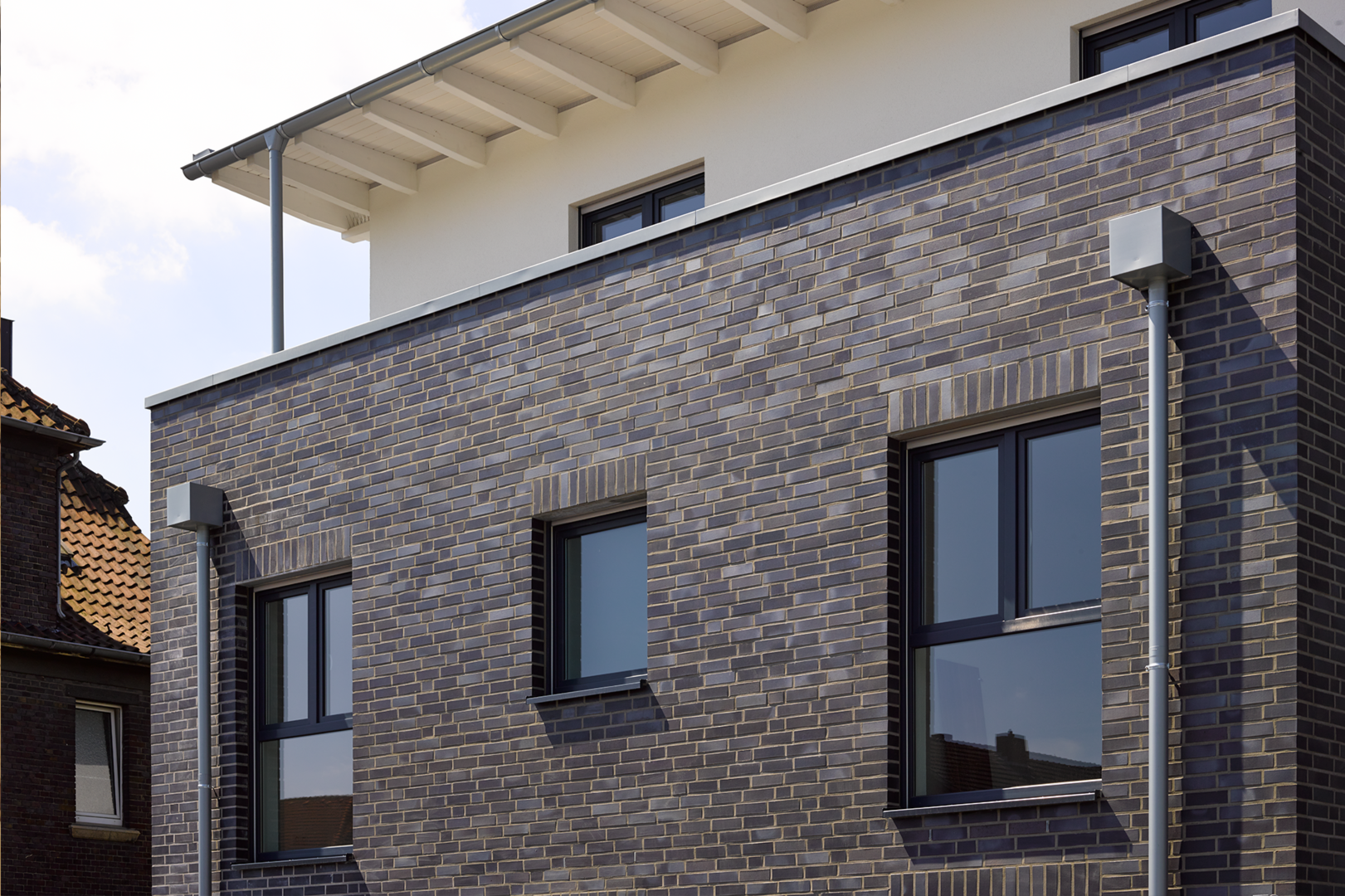 37.prePATINA ECO ZINC blue-grey - woning, Waltrop, Duitsland woning met zinken dakranden