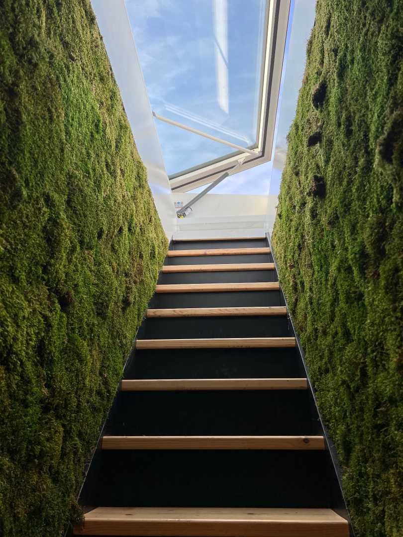 Gorter volledig glazen dakluik openstaand dakluik