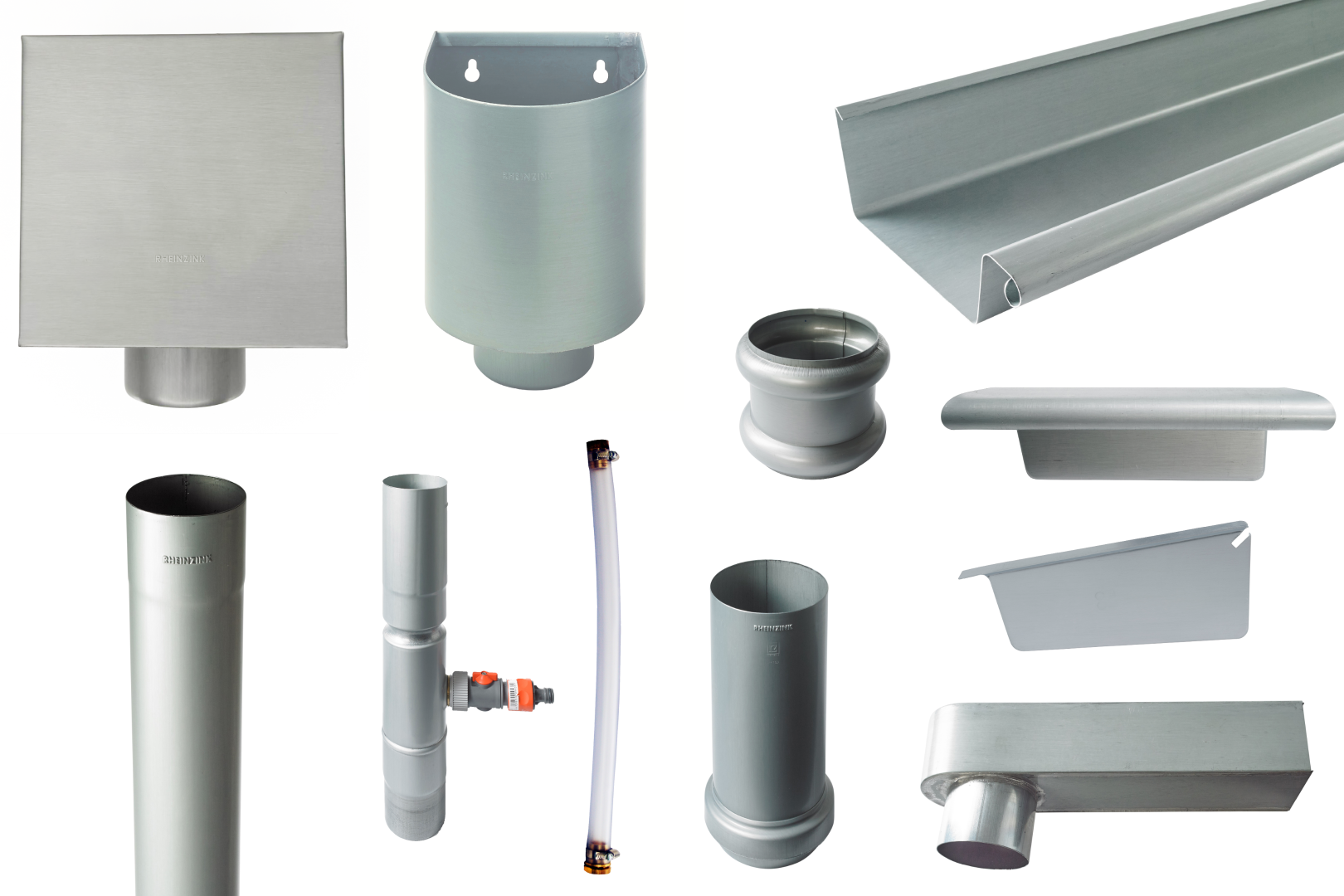 9. RHEINZINK prePATINA ECO ZINC blue-grey RHEINZINK hemelwaterafvoersysteem en goten